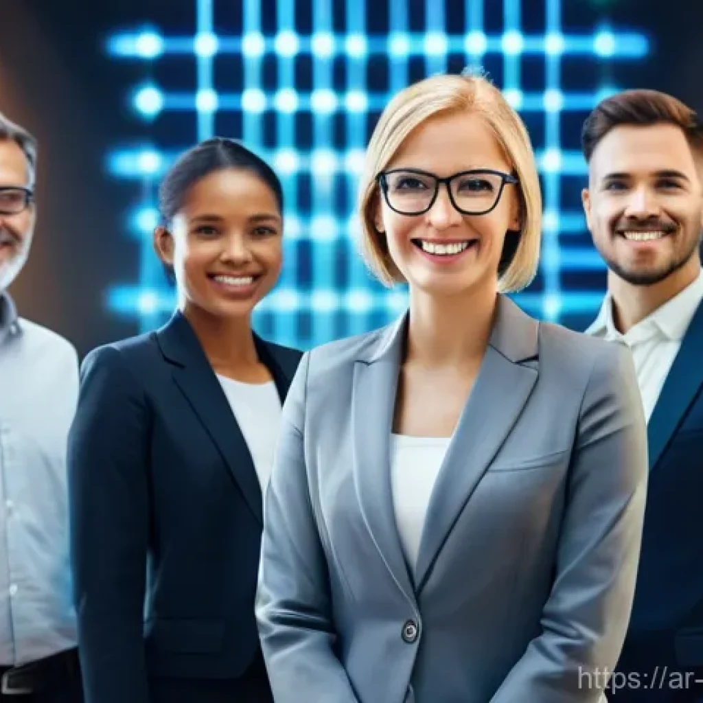 직장에서 사이버보안 의식 높이기 - **Cybersecurity as a Collective Shield**
    A vibrant, medium-shot image depicting a diverse group ...